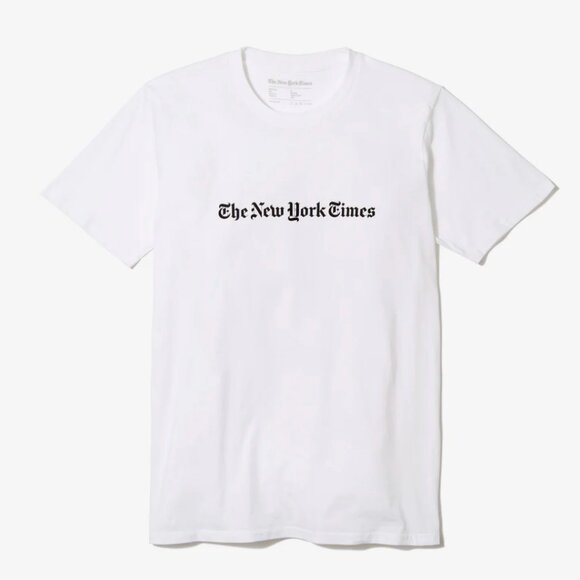 New York Times Logo Shirt - Size S Unisex - Picture 1 of 6